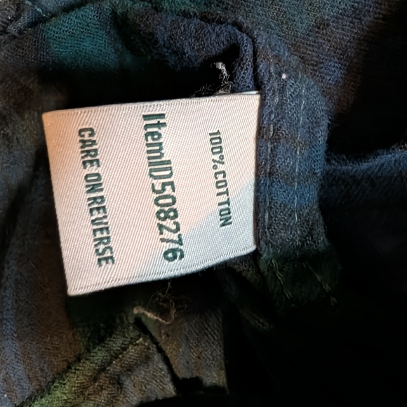 L.L. Bean Relaxed Fit Plaid Shirt - Green and Blue - Picture 11 of 13